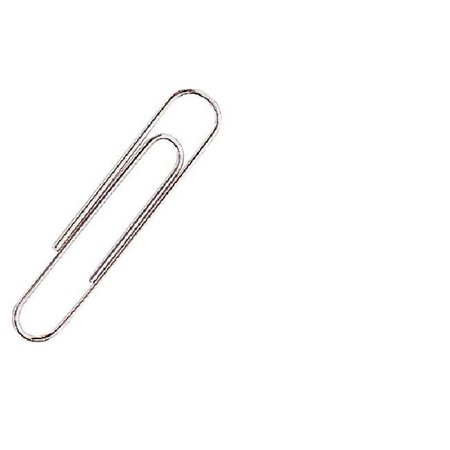 SCHOOL SMART School Smart 084475 2 In. Nickel Coated Smooth Jumbo Paper Clip; Silver; Pack - 100 84475